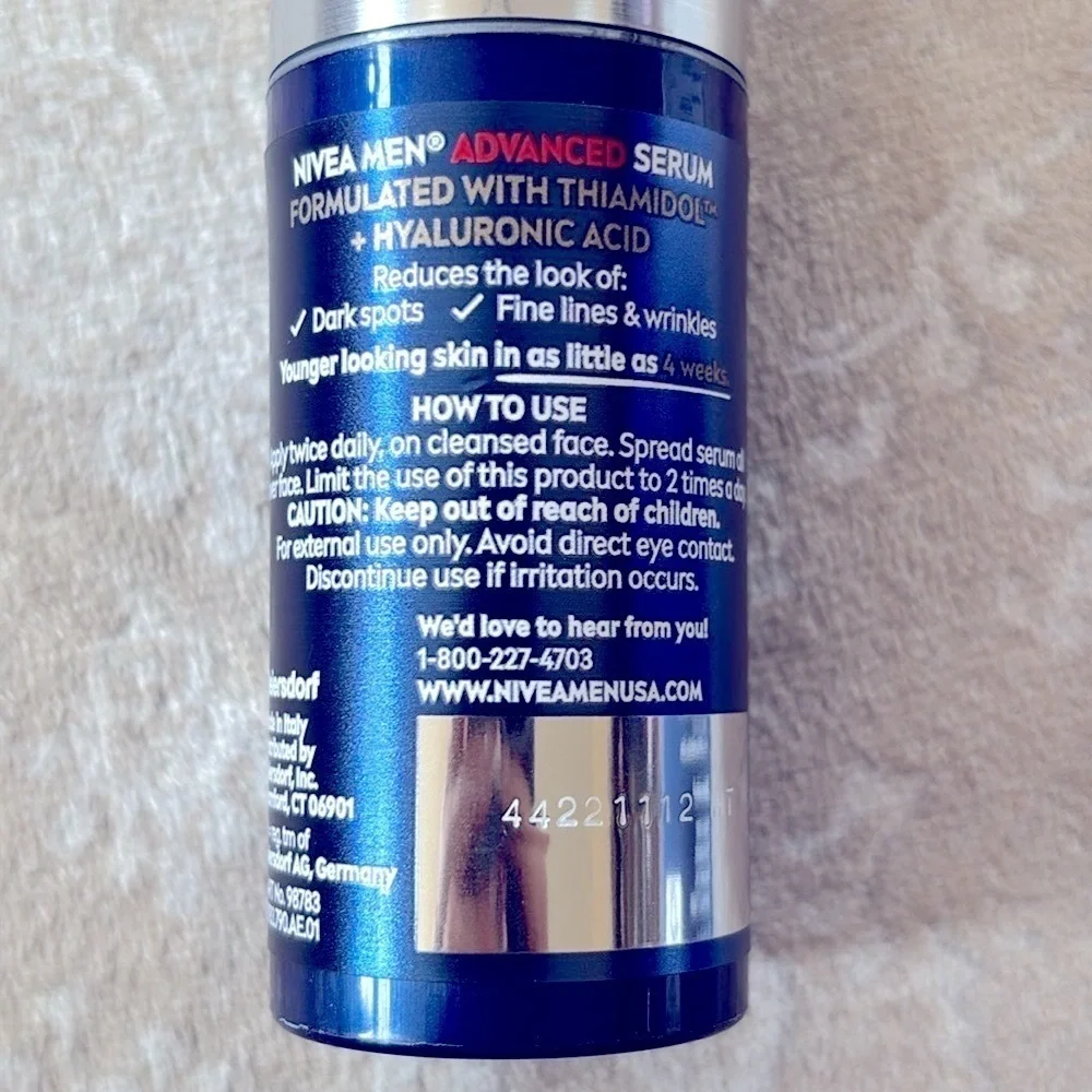 Brand New NIVEA MEN AGE DEFENSE ADVANCED SERUM 30ml Dark Spots Wrinkles